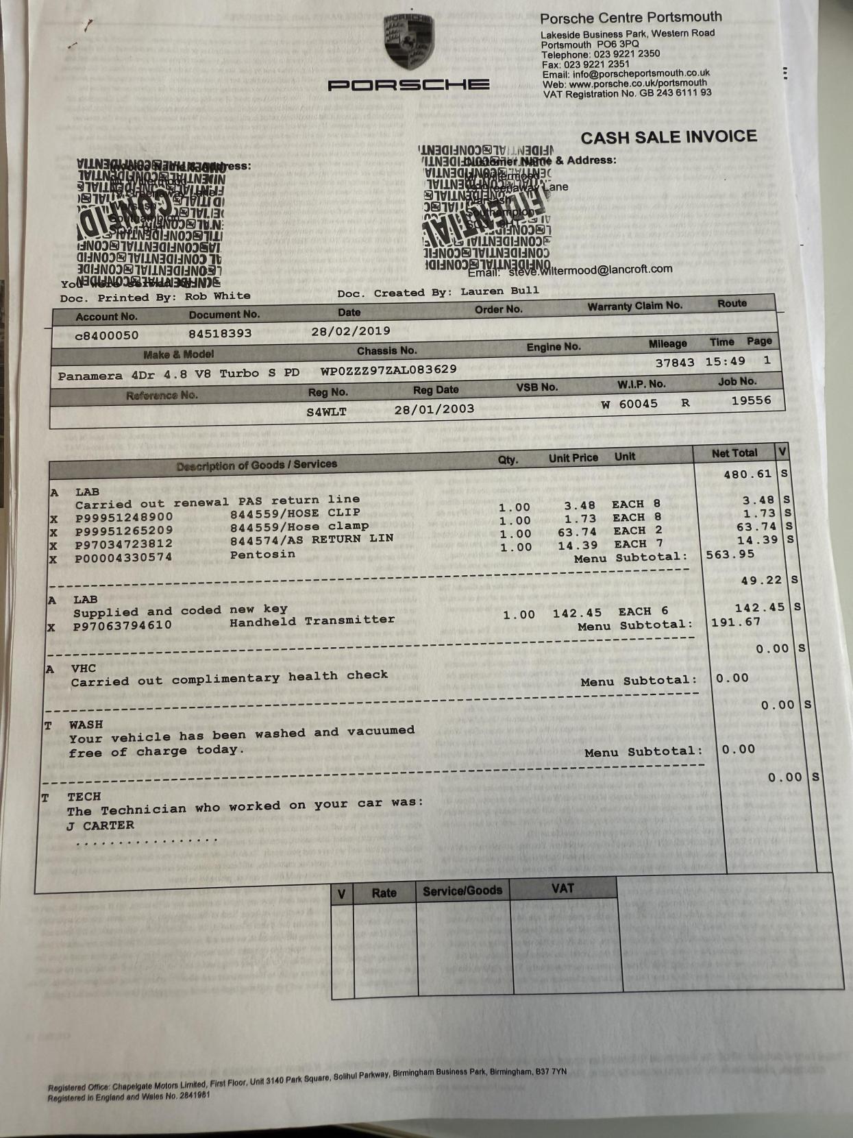 Porsche Panamera 4.8T V8 Hatchback 5dr Petrol PDK 4WD Euro 5 (s/s) (500 ps)