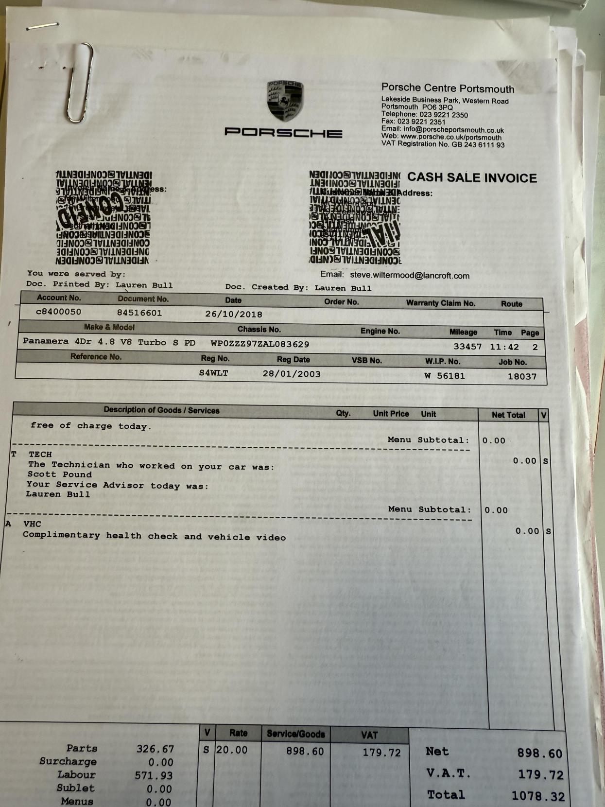 Porsche Panamera 4.8T V8 Hatchback 5dr Petrol PDK 4WD Euro 5 (s/s) (500 ps)