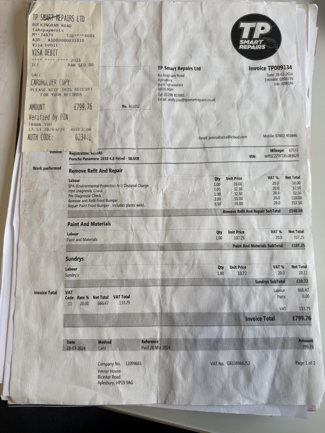 Porsche Panamera 4.8T V8 Hatchback 5dr Petrol PDK 4WD Euro 5 (s/s) (500 ps)