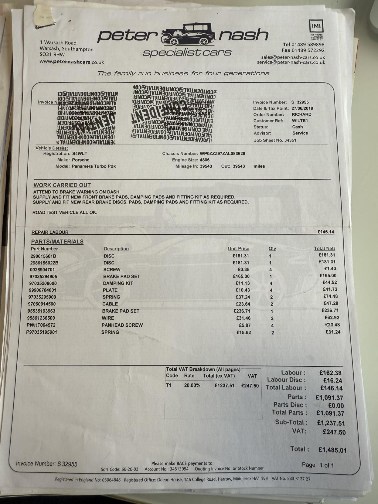 Porsche Panamera 4.8T V8 Hatchback 5dr Petrol PDK 4WD Euro 5 (s/s) (500 ps)