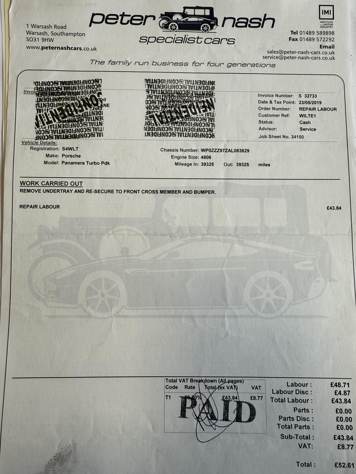 Porsche Panamera 4.8T V8 Hatchback 5dr Petrol PDK 4WD Euro 5 (s/s) (500 ps)