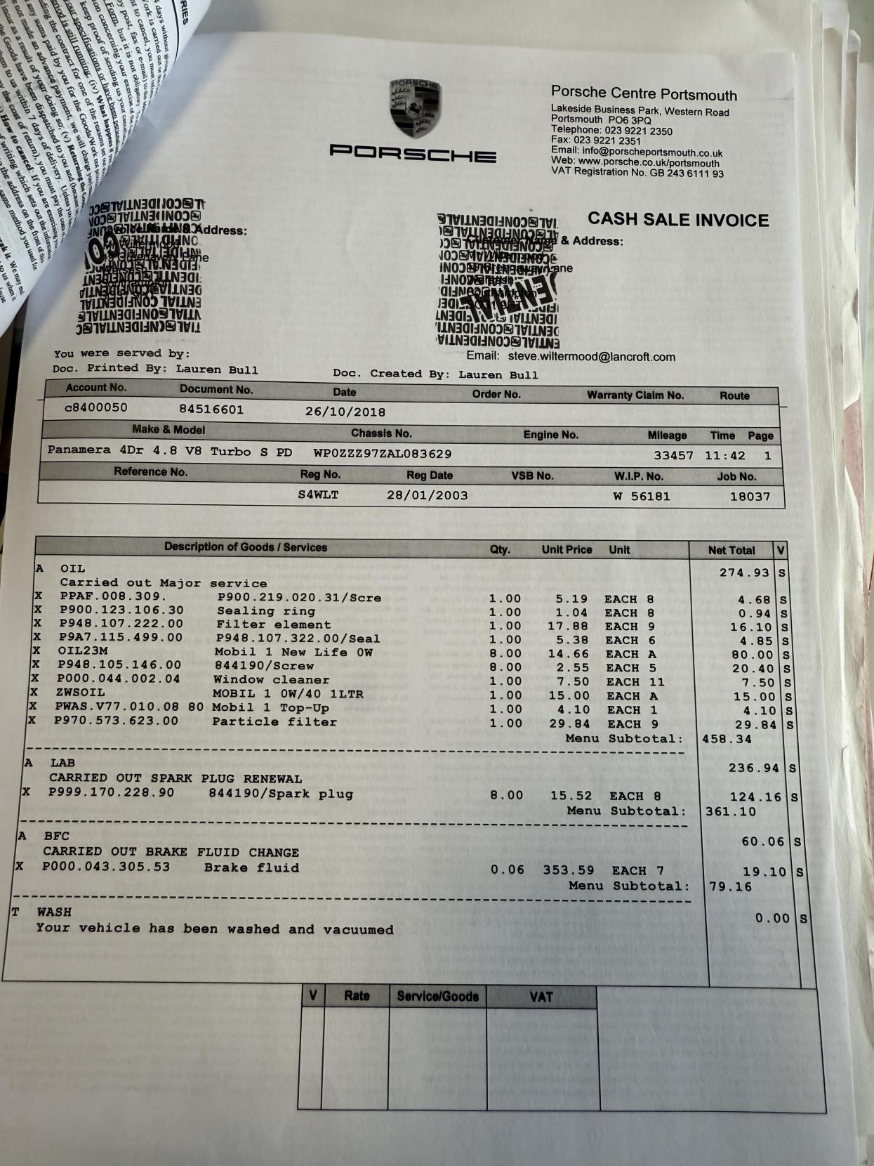 Porsche Panamera 4.8T V8 Hatchback 5dr Petrol PDK 4WD Euro 5 (s/s) (500 ps)