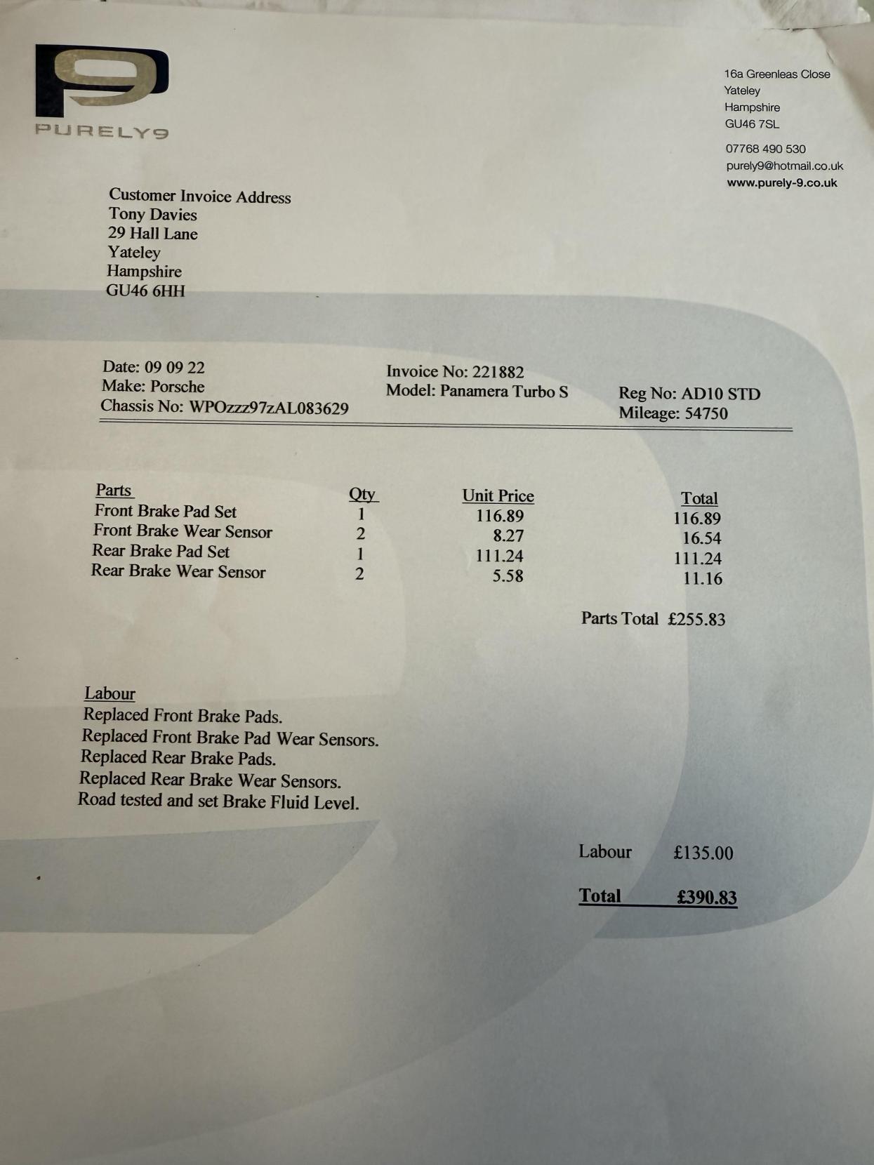 Porsche Panamera 4.8T V8 Hatchback 5dr Petrol PDK 4WD Euro 5 (s/s) (500 ps)